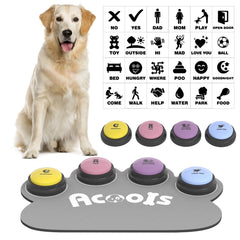 Acools dog button set with four color-coded pads for training communication.