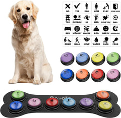 Acools dog-buttons-8pack front view for easy communication training.