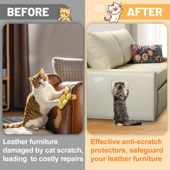 Acostop thick PVC protector provides durability and flex for curved leather surfaces.