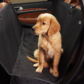 Active Pets Black Dog Car Hammock front view shows waterproof seat protection.