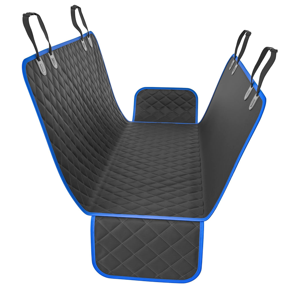 Active Pets Blue Standard Dog Car Hammock front view showing padded protection for pets