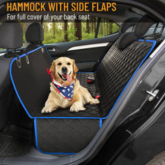 Active Pets Blue Standard Dog Car Hammock waterproof material for easy cleaning