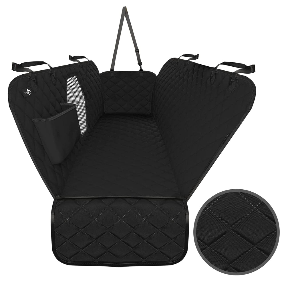 Active Pets dog car seat cover back seat hammock protects upholstery during pet rides.