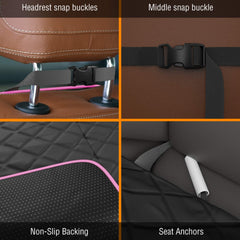 Active Pets front seat cover shows quick install for stress-free trips.