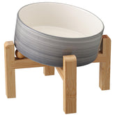 Addggo elevated tilted dog bowl on stand for ergonomic feeding and reduced mess