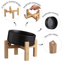 Addggo modern design bowl with stand complements boho and contemporary homes.