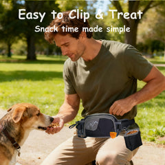 Adeerus poop bag dispenser keeps waste bags ready for quick cleanups.