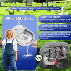 Ademon dual float valve ensures reliable refill for livestock and pets.
