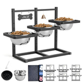 ADENGL elevated dog bowls stand provides sturdy support for large dogs during meals.