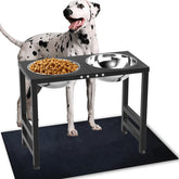 ADENGL elevated dog bowls stand 17 inches high for comfortable feeding.