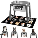 ADENGL elevated dog water bowl stand helps prevent spills during outdoor use.