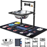 ADENGL elevated dog water bowl stand keeps hydration off the floor and tidy.