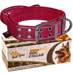 ADITYNA heavy-duty dog collar with handle for training and controlled walking.