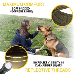 ADITYNA neoprene-padded collar delivers comfortable wear during long walks.