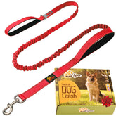 ADITYNA Tactical Bungee Leash with metal clasp, 6–7.5 ft for versatile training and walking control.
