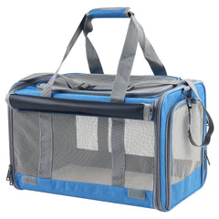 Adkyop large cat carrier top view showing roomy interior for travel