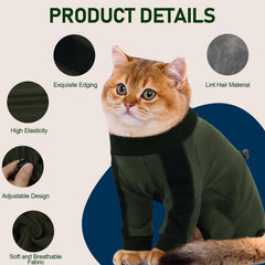 ADNIKIA cat pajamas warmth: lightweight long sleeves keep hairless cats cozy