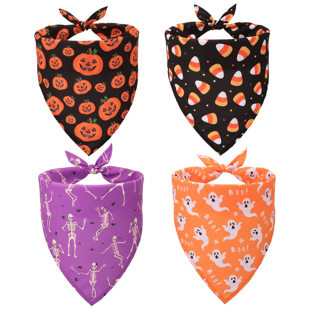 adoggygo bandana halloween con calabaza y fantasma para estilos festivos