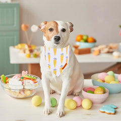 ADOGGYGO carrot Easter scarf for dogs adds playful daytime style on walks.