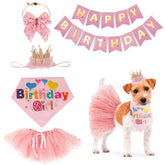 ADOGGYGO dog birthday hat and pink tutu, a cute party accessory for photos.