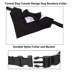 ADOGGYGO dog tuxedo worn on a dog for a stylish formal look