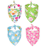 ADOGGYGO Easter rabbit-pattern bandana adds festive charm for small dogs.
