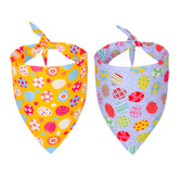 ADOGGYGO Easter bandana in yellow on a dog for an Easter-ready look.