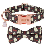 ADOGGYGO Halloween collar with bow elevates festive pet style