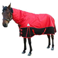 Adsuan horse turnout blanket front view with waterproof 1600D ripstop protection.