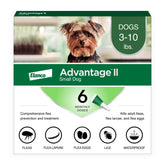 Advantage II Small Dog tube-application demonstrates quick flea treatment after use