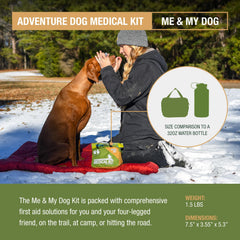 Adventure Medical Kits Me & My Dog Medical Kit DryFlex bags keep supplies dry in rain.