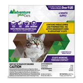 Adventure Plus triple flea protection cat spot-on 9lb+ application supports ongoing flea prevention