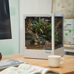 ADVINCI Reptile Glass Terrarium side view highlighting compact footprint