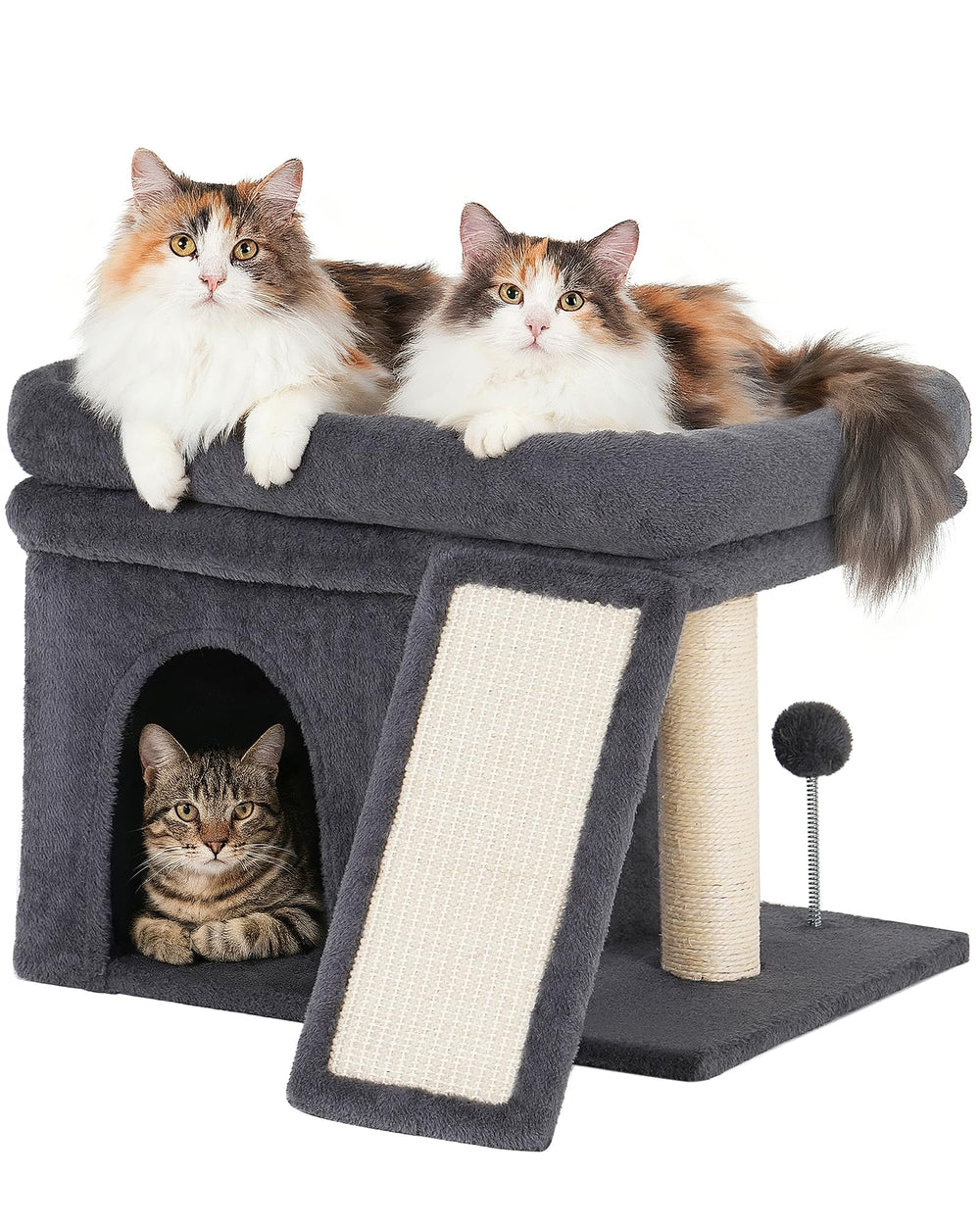 Aechonow 14-inch cat tree top perch for spacious lounging