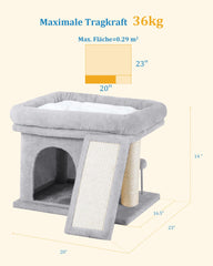 Aechonow 14in cat tree senior-friendly design supports gentle climbing