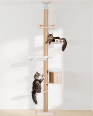 Aechonow cat-tree top perch bed offering wide lounging surface