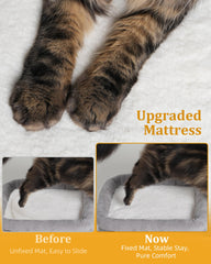 Aechonow cat tree washable cushions enable easy cleaning after play
