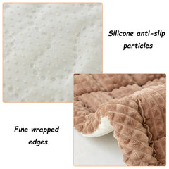 AEEISHOMEREFORM couch cover showing soft facecloth and PP cotton for cozy durability