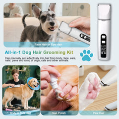 Aenncci cordless pet clippers with USB-C charging for flexible grooming anywhere.