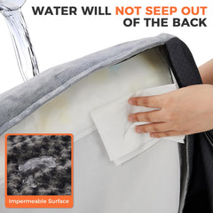 Aeroluxe XXL bed includes a waterproof inner liner to protect foam from spills.