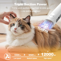 Afloia wireless clipper with detachable paw trimmer enables mobile grooming.