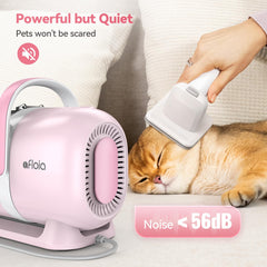 Afloia dog grooming kit large dust cup reduces frequent emptying during grooming.