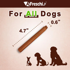 Afreschi Chicken Dog Treats close-up of real chicken core for protein-rich snacking.