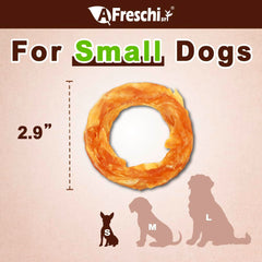A Freschi srl Turkey Tendons USA-sourced tendons shown, high-protein, safe treat.
