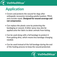 After Surgery Wear hip-thigh wound protective sleeve for dogs, helps shield area