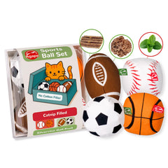 Agape catnip-silvervine-filled toy pack closeup highlighting rich scents for play