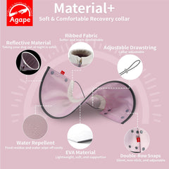 Agape water-repellent cone surface cleans easily after feeding or saliva