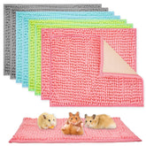 Agolctry guinea pig liner gray shows soft microfiber comfort for small pets.