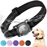AgoumLux airtag-dog-collar waterproof design keeps your dog trackable in wet conditions.