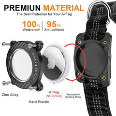 AgoumLux durable nylon shell withstands tugging while keeping AirTag secure.